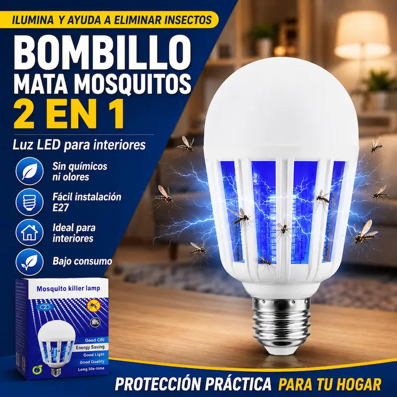 Bombillo Mata Mosquitos 2 en 1