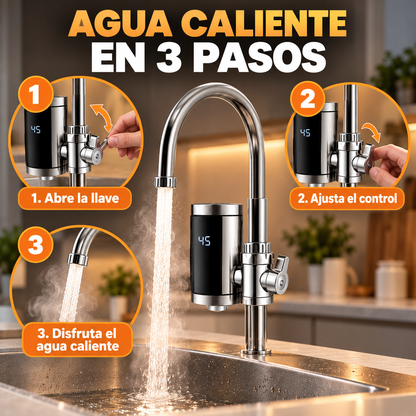 Grifo Eléctrico con Calentador Instantáneo | Agua Caliente al Instante