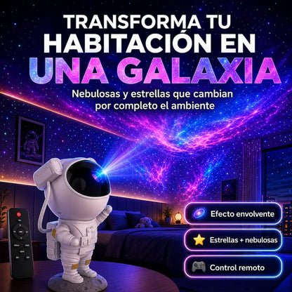 Proyector Astronauta - Transforma tu Habitación en una Galaxia