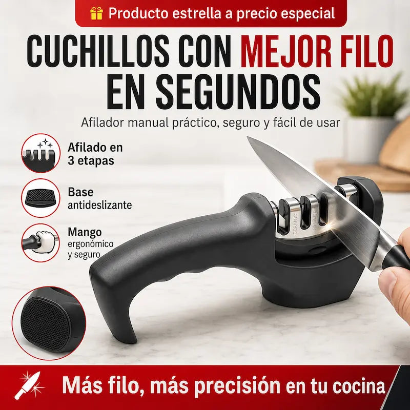 Afilador Manual de Cuchillos