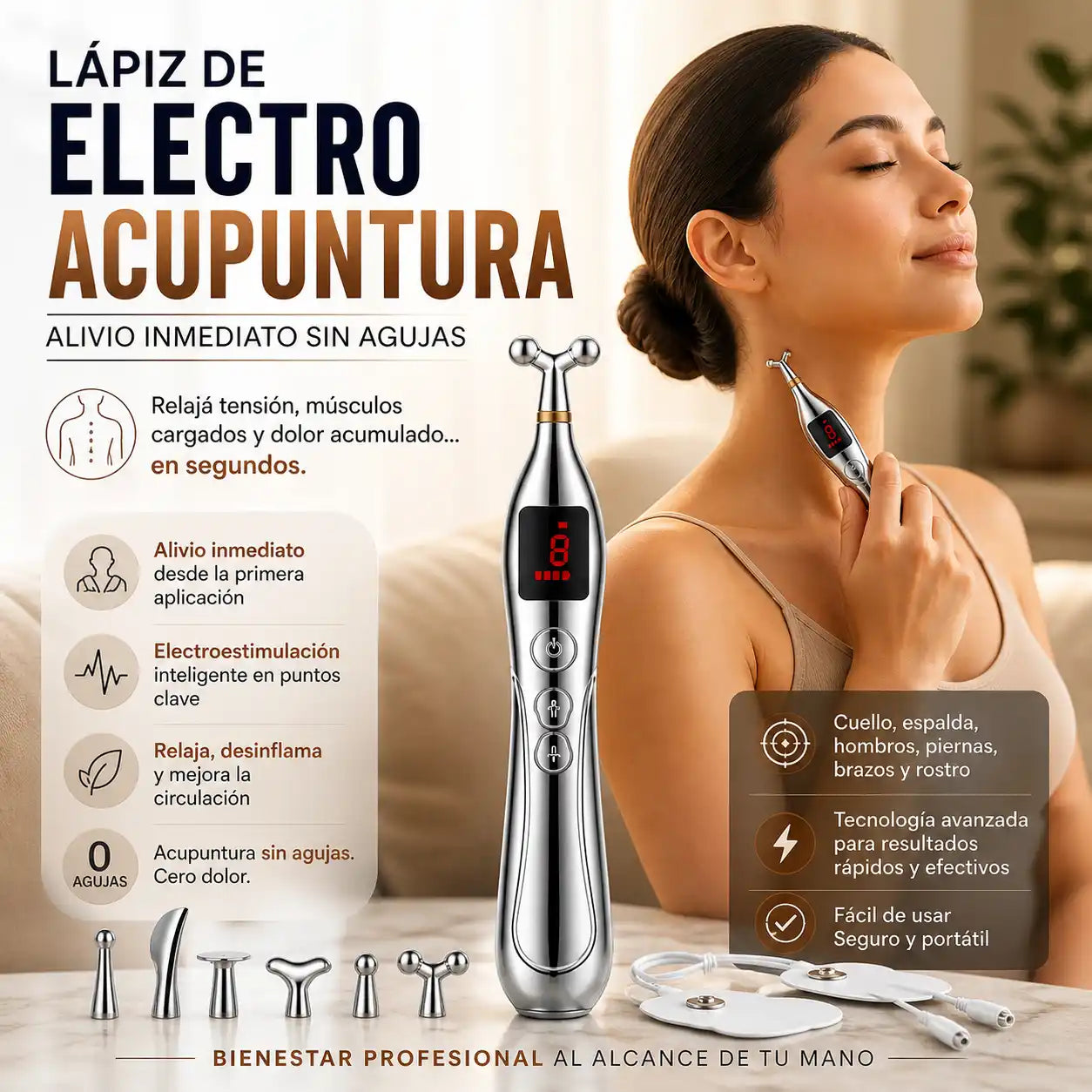 Lápiz de Electroacupuntura | Alivio inmediato sin agujas😮‍💨