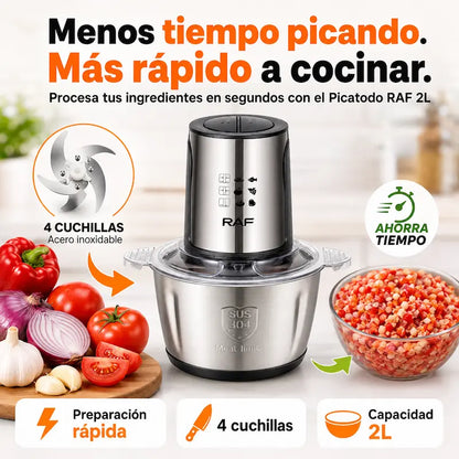 Procesador de Alimentos Picatodo 2L – Pica y prepara tus ingredientes en segundos