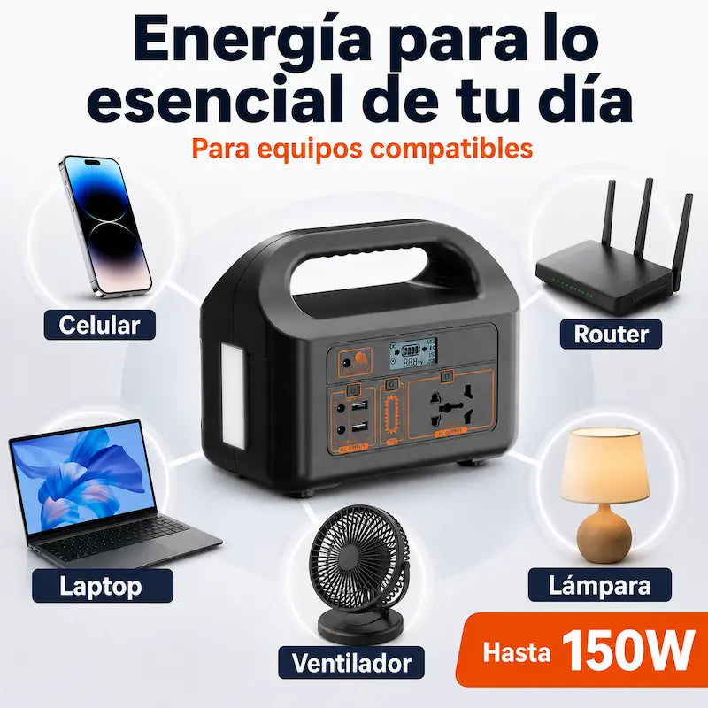 Estación de Energía Portátil | Mantén tu día en marcha durante apagones
