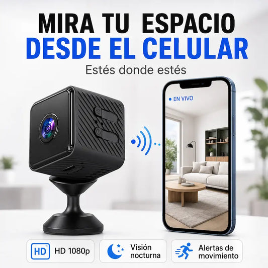 Mini Cámara WiFi HD con Monitoreo desde el Celular