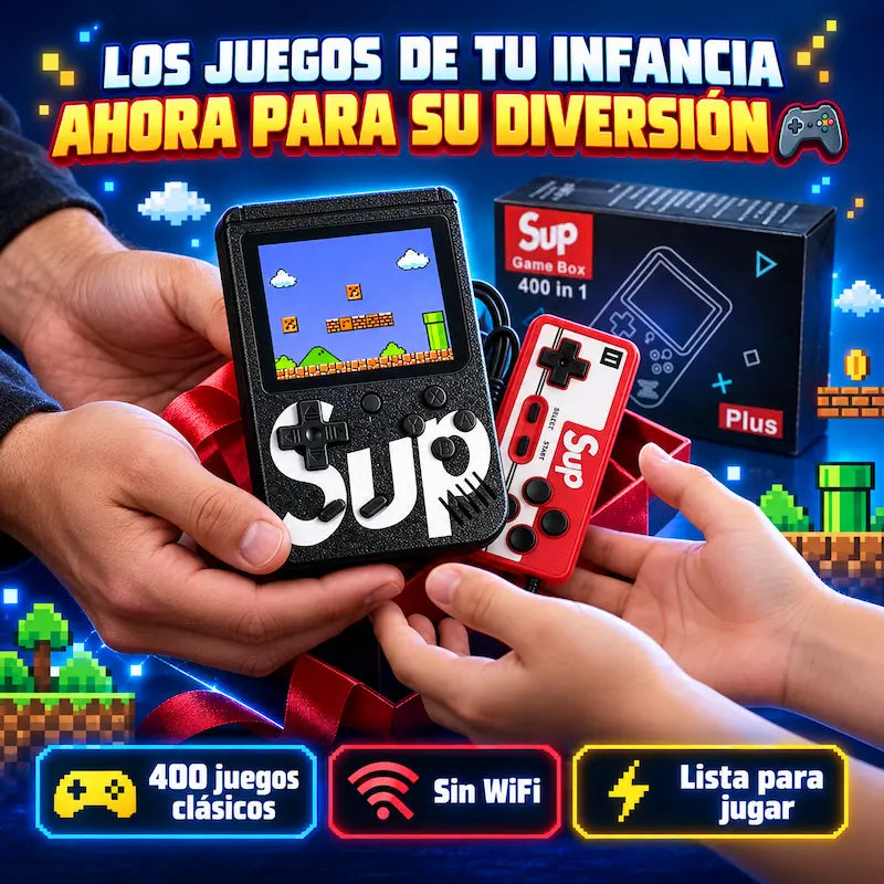 Consola Retro Portátil SUP 400 en 1 | Tus clásicos, ahora para su diversión