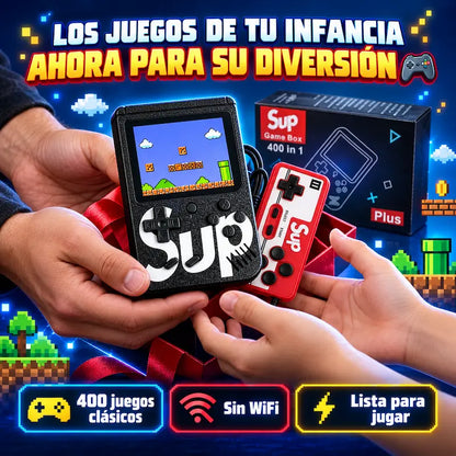 Consola Retro Portátil SUP 400 en 1 | Tus clásicos, ahora para su diversión